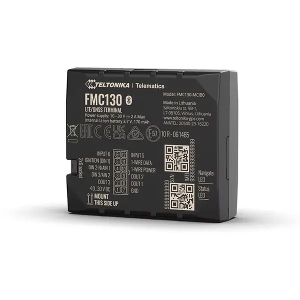 TELTONIKA Navigatie GPS Teltonika FMC130, Bluetooth 4.0, LTE CAT1, GSM, 4G, Negru