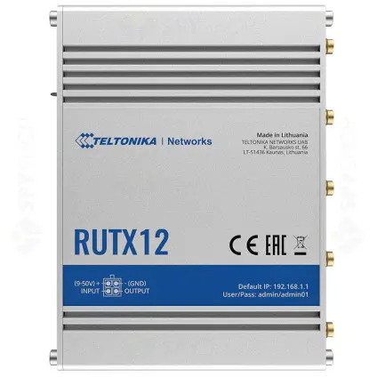 TELTONIKA Router wireless TELTONIKA RUTX12 Gigabit Ethernet Dual-band (2.4 GHz / 5 GHz) 3G 4G Silver
