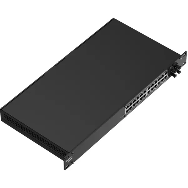 TELTONIKA Switch TELTONIKA, 24 porturi Gigabit PoE+, 4 porturi SFP, L2+ Managed