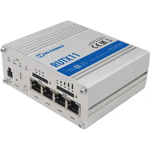 TELTONIKA Teltonika RUTX11 router wireless Gigabit Ethernet Banda dubla (2.4 GHz/ 5 GHz) 4G Gri