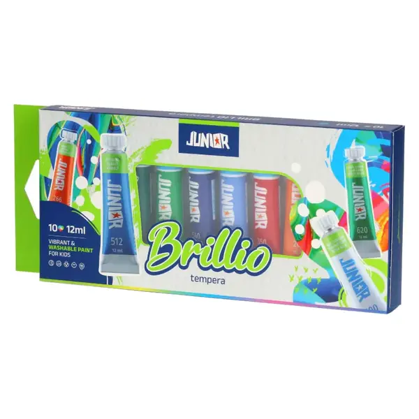 Tempera 12 ml 10 culori Junior Tempera 12 ml 10 culori Junior