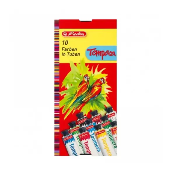 Tempera 16 ml 10 culori/set Herlitz Tempera 16 ml 10 culori/set Herlitz