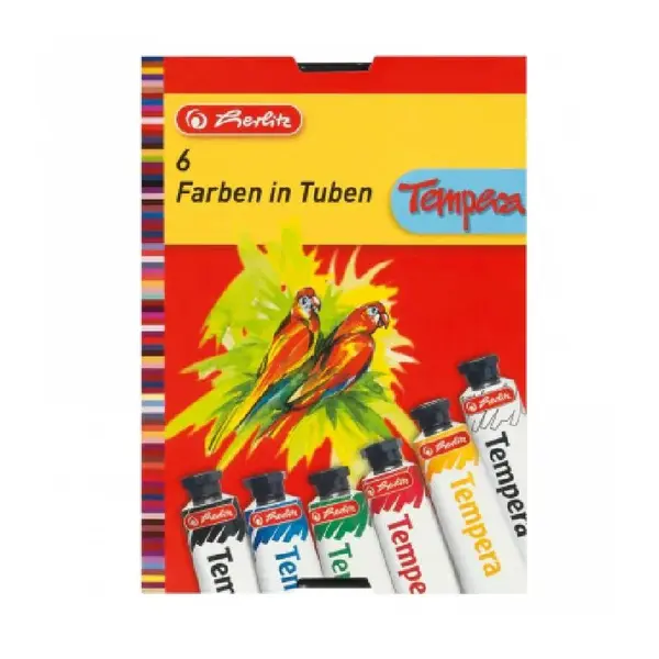 Tempera 16 ml 6 culori/set Herlitz Tempera 16 ml 6 culori/set Herlitz