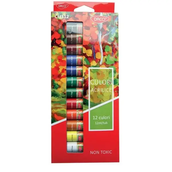 Tempera DACO Acrylic 12 x12ml - engros