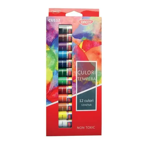 Tempera DACO Water 12 x12ml - engros