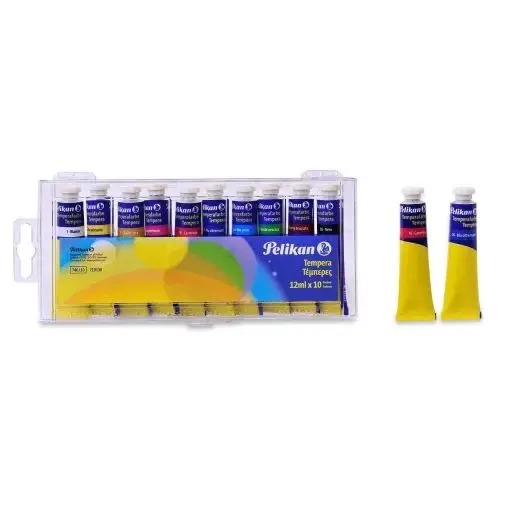 Tempera Pelikan 10 x12ml- engros