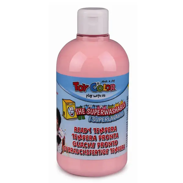 Tempera superlavabila Toy Color Pastel 500 ml Tempera superlavabila Toy Color Pastel 500 ml roz