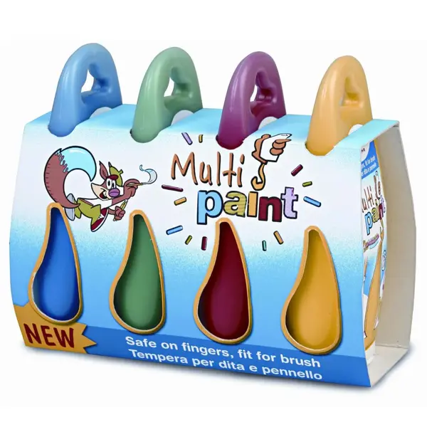 Tempera Toy Color multipaint, 150 ml, 4 bucati Tempera Toy Color multipaint, 150 ml, 4 bucati