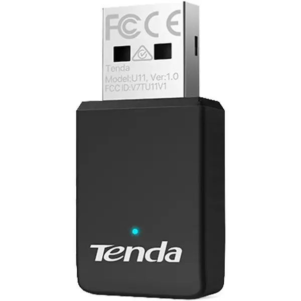 tenda Adaptor USB Wireless TENDA U11 AX900, Dual-Band 286 + 600 Mbps, Negru
