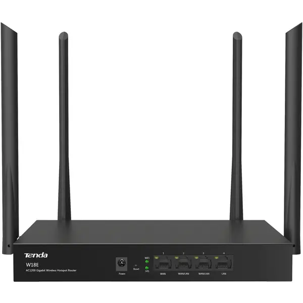 tenda Router wireless Tenda Gigabit W18E Dual-Band, 2.4 / 5 GHz, 802.11 a/b/g/n/ac