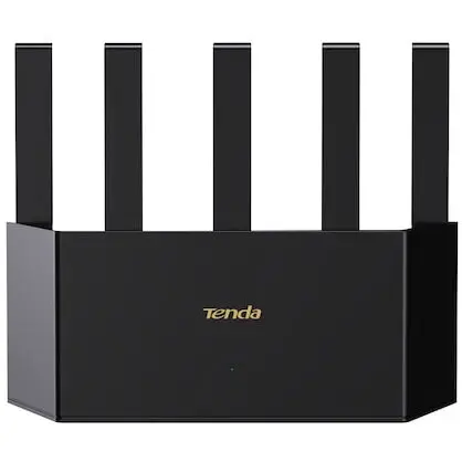 tenda Router Wireless Tenda TX2L Pro, Wi-Fi 6, AX1500, Dual Band Gigabit 300 Mbps + 1201 Mbps, Negru