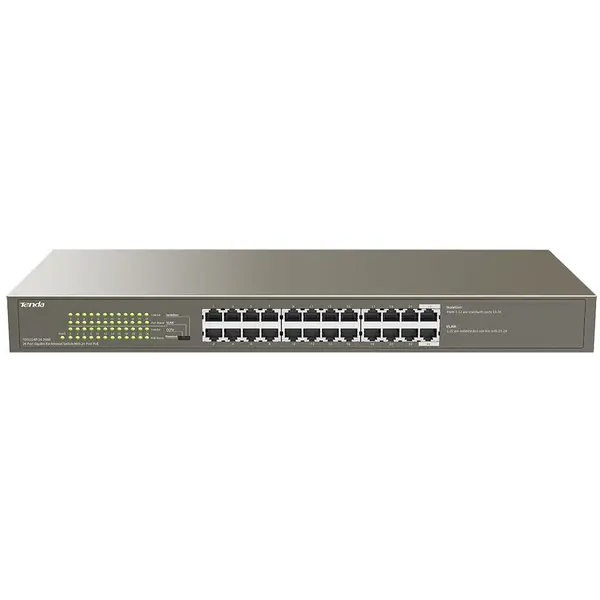 tenda Switch Tenda TEG1124P-24-250W, 24PorturiPoE 10/100/1000Mbps