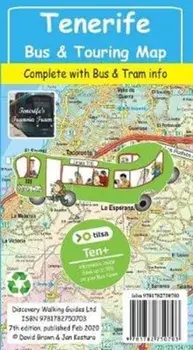 Tenerife Bus & Touring Map, Sheet Map/Jan Kostura