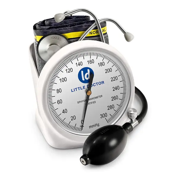 Tensiometru mecanic Little Doctor LD 100, stetoscop inclus, Suport de birou