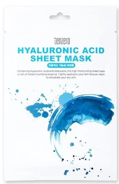 Tenzero Mască de față folie cu acid hialuronic, 25 g