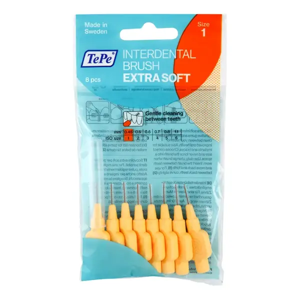 TePe Extra Soft perie interdentara 0,45 mm 8 buc