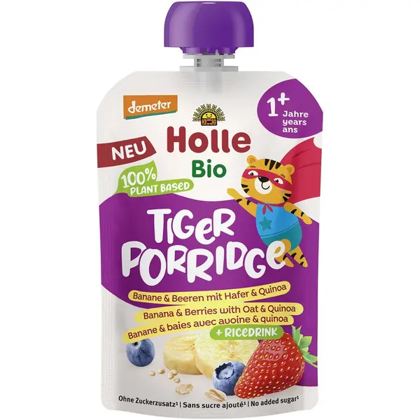 Terci cu banane fructe de padure ovaz si quinoa pentru copii 1 an, eco - 110 g