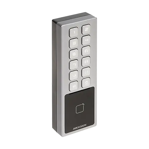 Terminal control acces cu tastatura, card M1, Bluetooth, Wi-Fi, Alarma - HIKVISION DS-K1T805MBWX