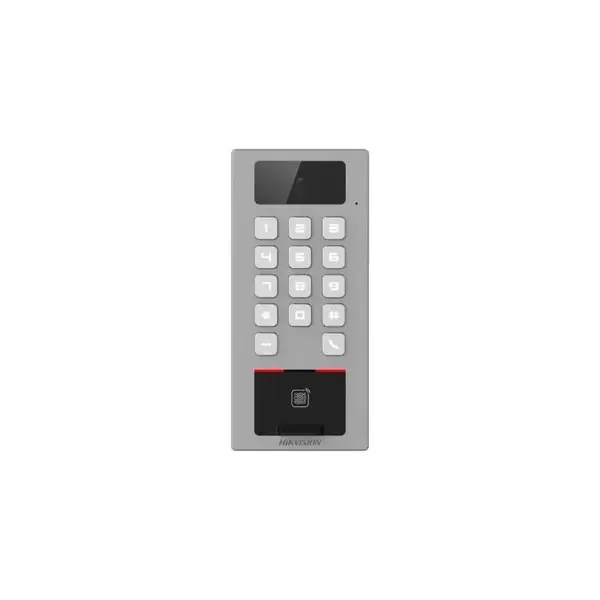 Terminal control acces Hikvision, 2MP, amprenta, card, microfon, difuzor - DS-K1T502DBFWX-C