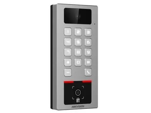 Terminal control acces Hikvision Hilook DS-K1T502DBWX-CQR, 2MP, RS-485, Wiegand, Wi-Fi, Bluetooth, 1x RJ45 100Mbps, IP65, IK09, aplicatie mobila