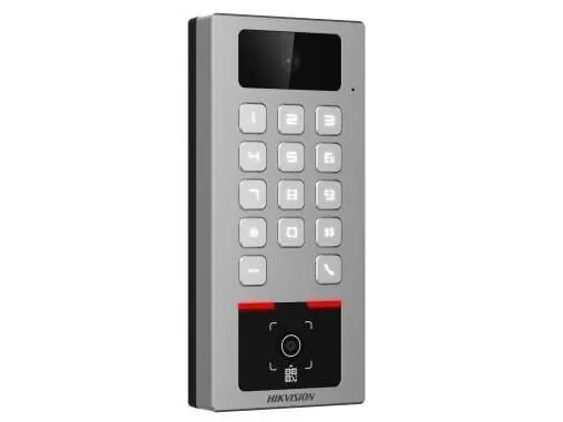 Terminal control acces Hikvision Pro Series DS-K1T502DBWX-CQR, 2MP, RS-485, Wiegand, Wi-Fi, Bluetooth, 1x RJ45 100Mbps, IP65, IK09, aplicatie mobila
