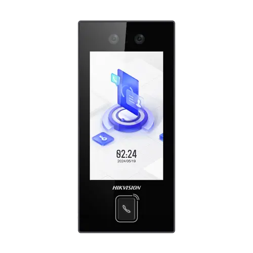 Terminal control acces recunoastere faciala, 4.5 inch touch screen, M1, WiFi, PoE - HIKVISION DS-K1T344MBWX-E1