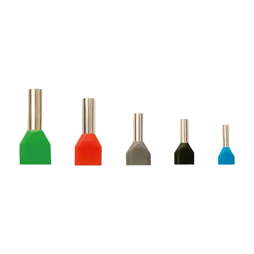 Terminale izolate cu capăt dublu 2×1 mm², set 500 bucăți, Plastim PKY-22010