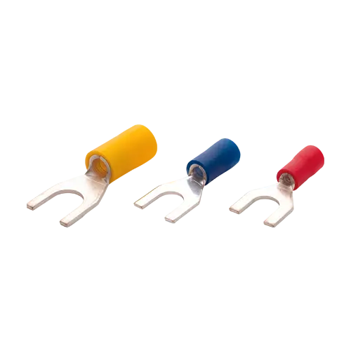 Terminale izolate tip furcă 1,5-2,5 mm², M6, set 200 buc. - Plastim PCK-602