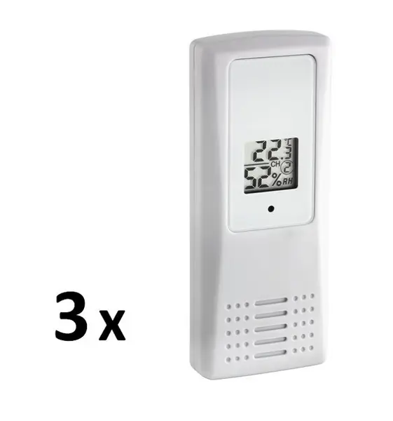 Termo-Higrometru cu 3 senzori wireless TFA