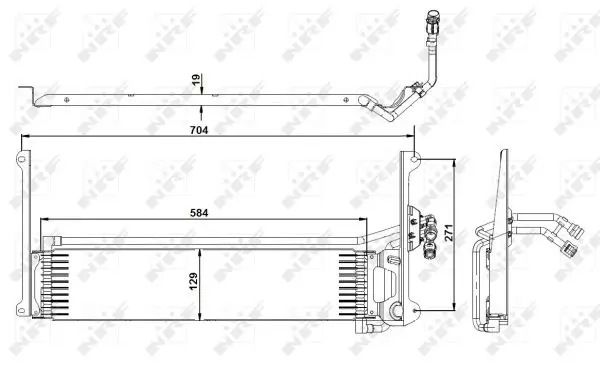 Termoflot radiator ulei (584x129x19)
