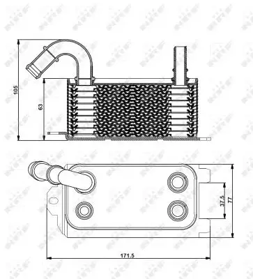 Termoflot radiator ulei (68x62x139) VOLVO S60 II, S80 II, V60 I, V70 II, V70 III, XC60, XC70 II; FORD FIESTA VI, FOCUS III, KUGA II, MONDEO IV; LAND ROVER RANGE ROVER EVOQUE 1.0-4.4 dupa 2005