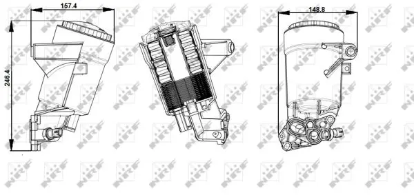 Termoflot radiator ulei (cu capac filtru ulei) RENAULT ESPACE III, MASTER II, TRAFIC II 2.2D 2.5D dupa 2000