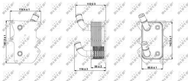 Termoflot radiator ulei HYUNDAI GRAND SANTA FE, IX35, SANTA FE II, SANTA FE III, SANTA FE IV, TUCSON; KIA CARNIVAL III, SORENTO II, SORENTO III, SPORTAGE 2.0D 2.0DH 2.2D dupa 2009