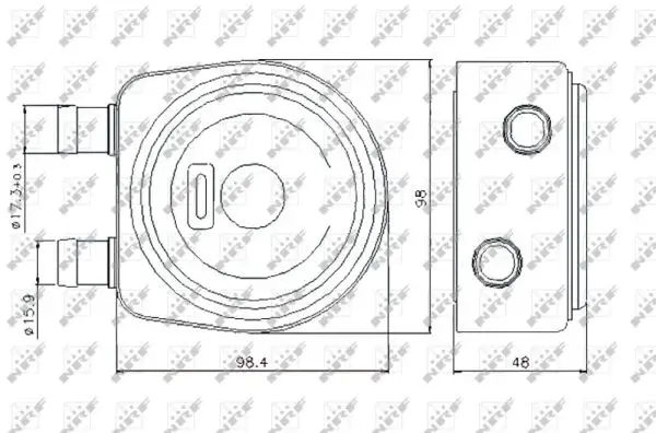 Termoflot radiator ulei RENAULT AVANTIME, CLIO II, ESPACE III, GRAND SCENIC II, LAGUNA I, LAGUNA II, MEGANE I, MEGANE I CLASSIC, MEGANE I COACH, MEGANE II, RAPID, SAFRANE II, SCENIC I, SCENIC II 1.9D-