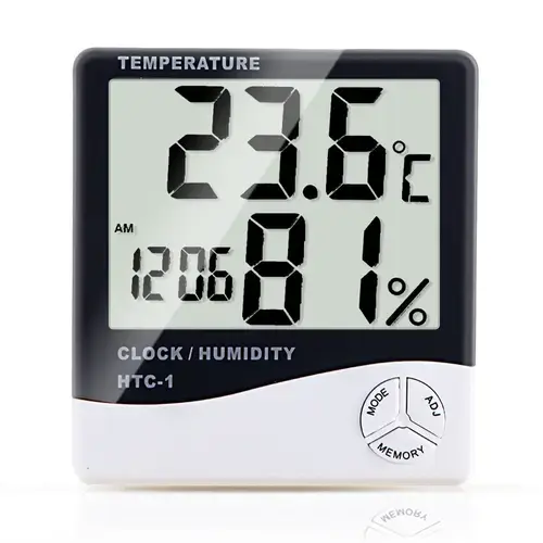 Termohigrometru digital de camera HTC-1 (Alb)