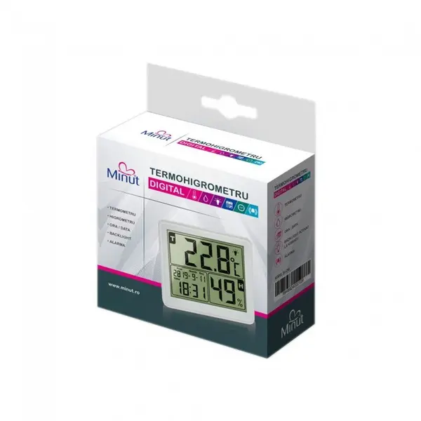 Termohigrometru digital Minut 5 functii