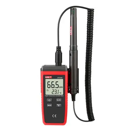 Termohigrometru Digital Uni-T UT333S, Temperatura, Umiditate 0-100% RH, Iluminare, Compact