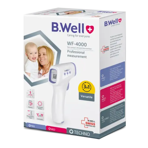 Termometru digital B.Well infrarosu non-contact, mutifunctional WF-4000 Zephyr Labs
