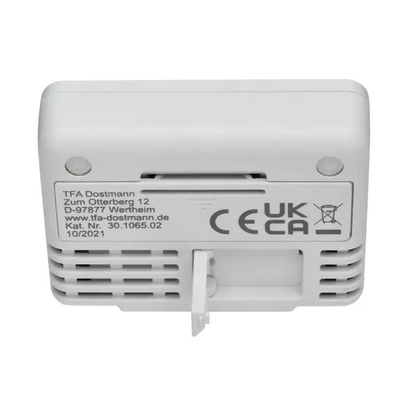 Termometru digital de camera cu suport magnetic alb TFA