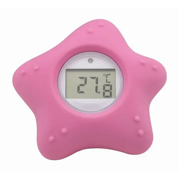 Termometru digital, FreeON, Starfish, Multifunctional, Ecran usor de citit, BPA Free, 0 luni+, Pink