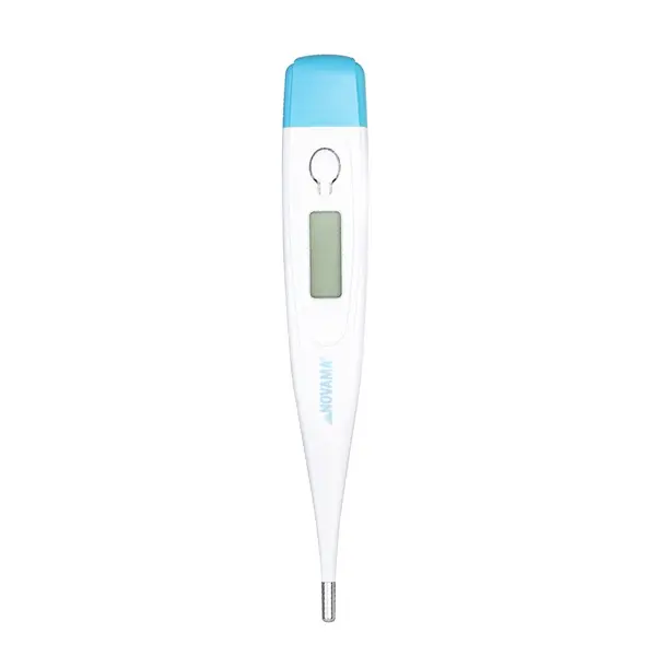 Termometru electronic tip stilou Novama White PI, rezistent la apa cu afisaj clar, memorie pentru ultima masuratoare, oprire automata si etui de protectie