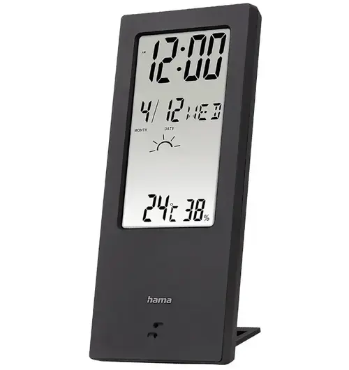 Termometru/Higrometru Hama TH-140, cu indicator meteorologic (Negru)