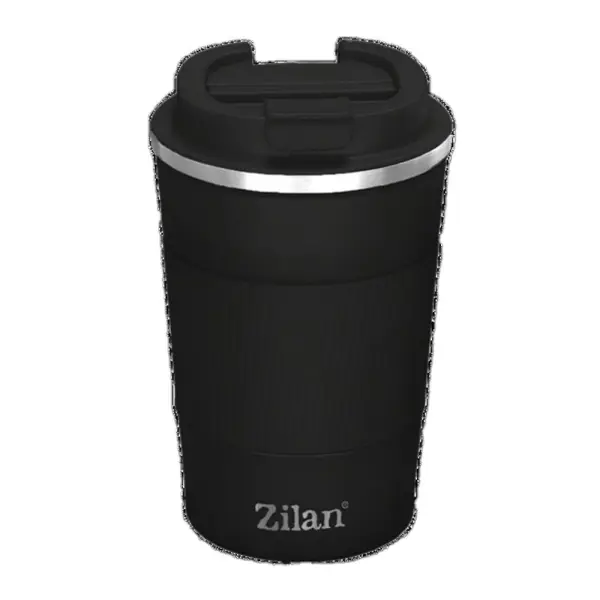 Termos Cafea, Capacitate 380 ml, Interior Inox, Negru