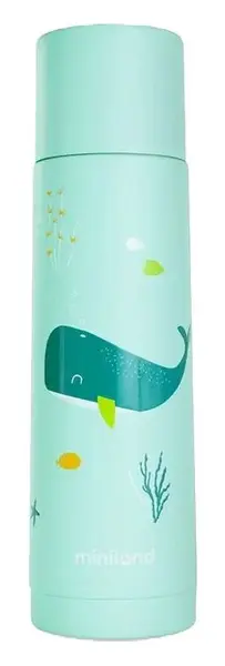 Termos cu înveliș moale Miniland - Ocean, 500 ml, balenă