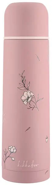 Termos din oțel inoxidabil KikkaBoo - Flora, 500 ml, Blush