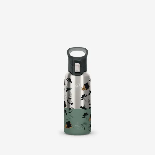 Termos inox cu capac cu deschidere rapidă pentru Drumeție 900 0,5L Verde