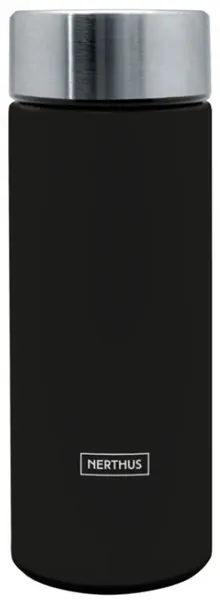 Termos Nerthus - Cu infuzor, negru, 300 ml