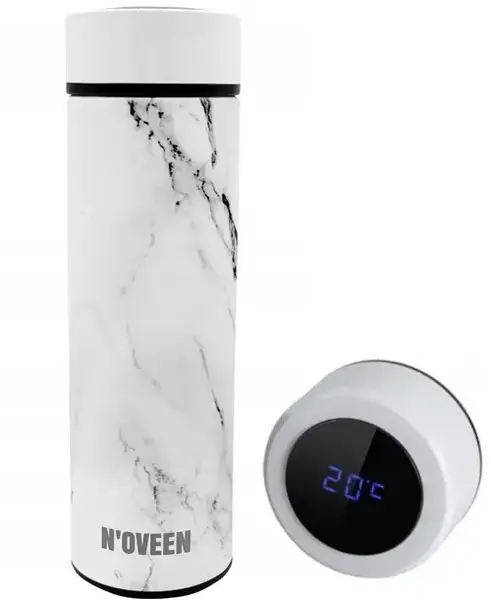 Termos Noveen TB2319 Marble, LED, 450 ml (Alb)