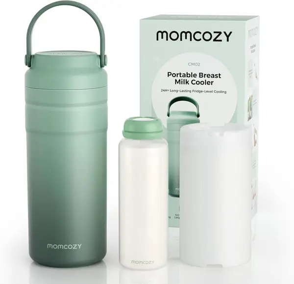 Termos racitor portabil Momcozy Milk Cooler, pentru lapte matern 355 ml