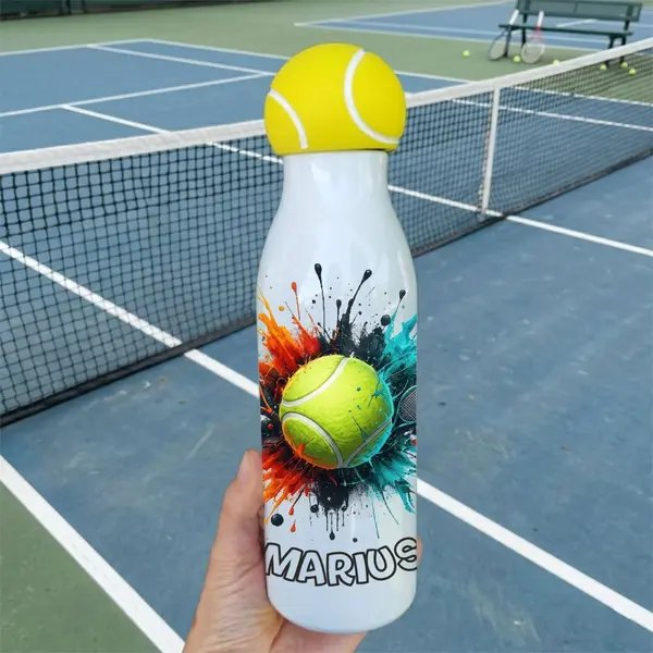 Termos sport personalizat TBP25 Bidon cu capac minge tenis